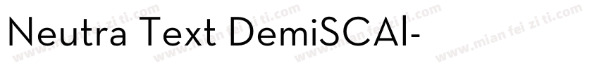 Neutra Text DemiSCAl字体转换
